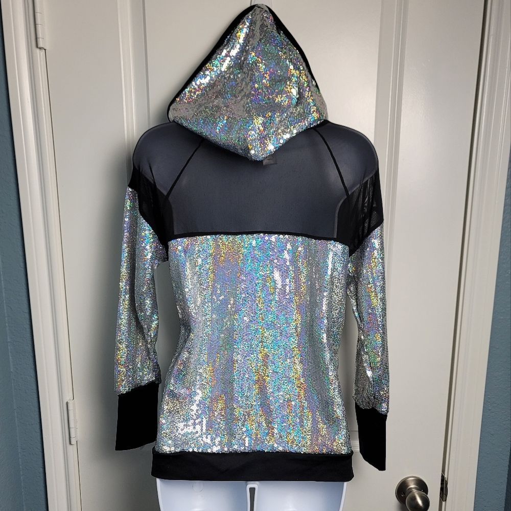 Weissman Holographic Sequin Sweatshirt - image 8